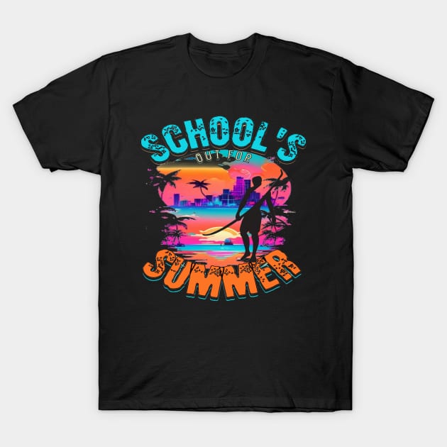 Out For Summer, Hello Summer Funny Surfer Riding Surf Surfing Lover Gifts T-Shirt by Customo
